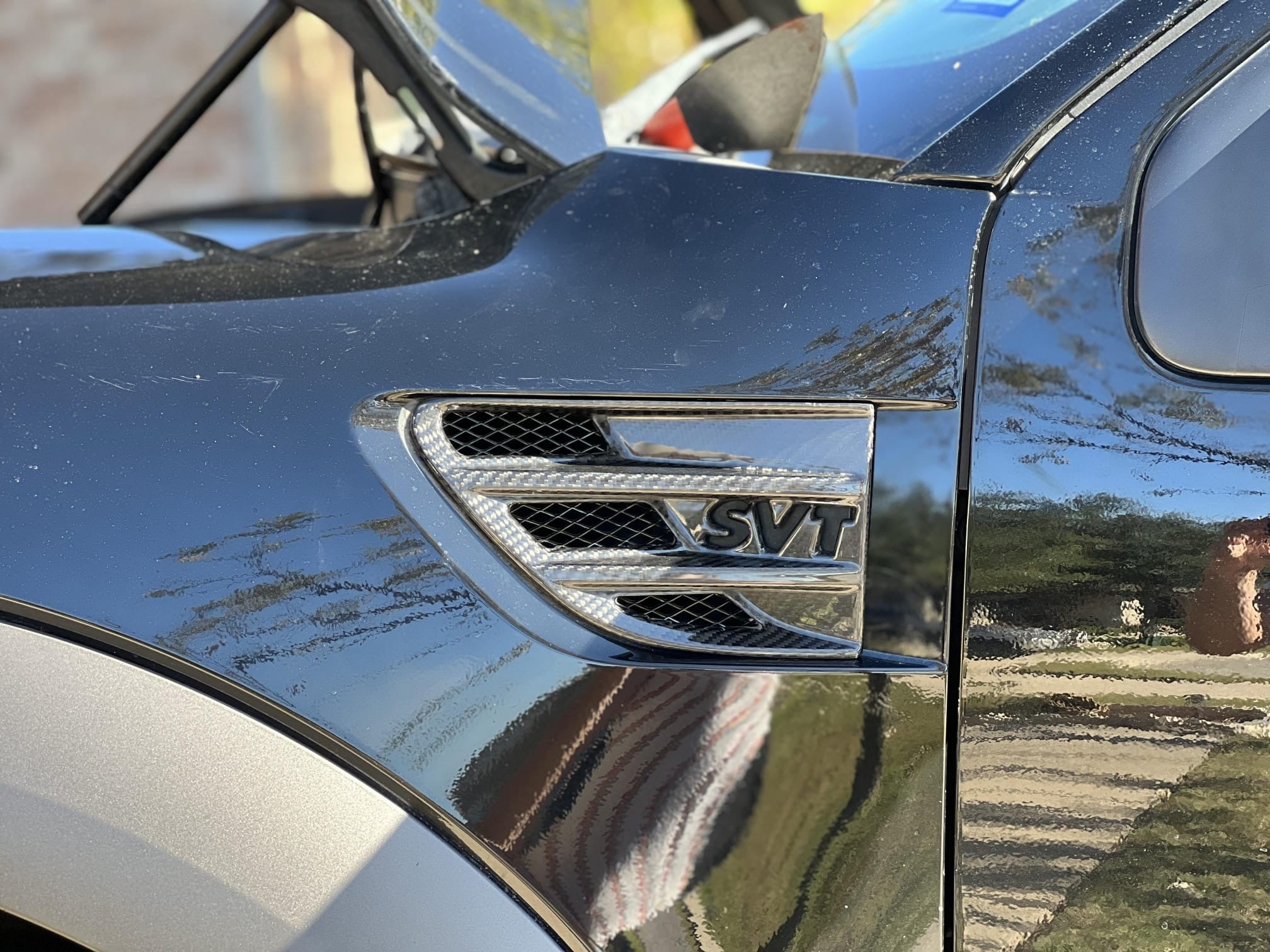 2009-2014 Ford F-150 Raptor SVT | SDP Package Carbon Fiber Side Fender Vent Trim Replacement and Hood Vents Replacement